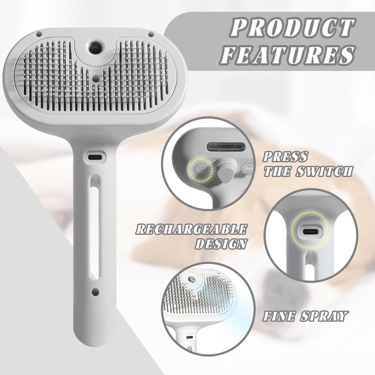 Gragelee® Pet Spray Comb
